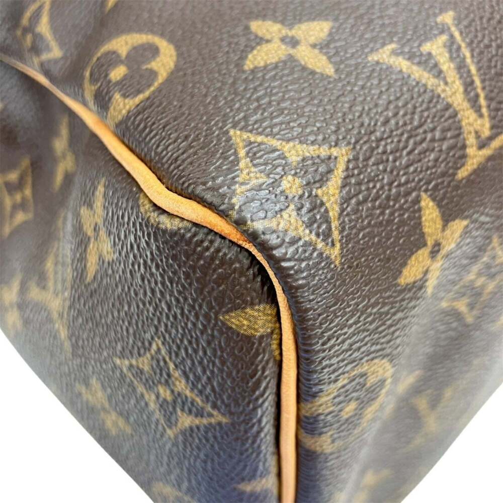 LOUIS VUITTON Authentic Brown Monogram Speedy 25 Boston Bag - Picture 6 of 12